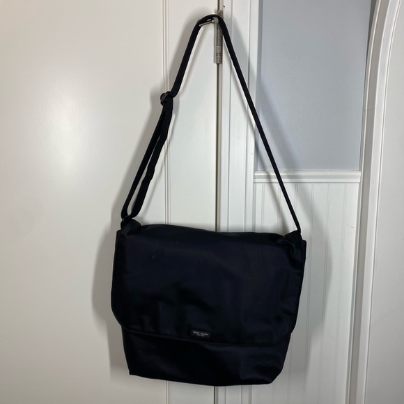 Kate Spade Diaper Messenger Bag black nylon - Picture 1 of 9